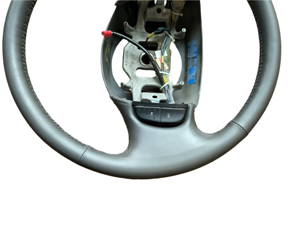 99-2007 FORD F250 F350 F450 F550 STEERING WHEEL GREY LEATHER WRAPPED