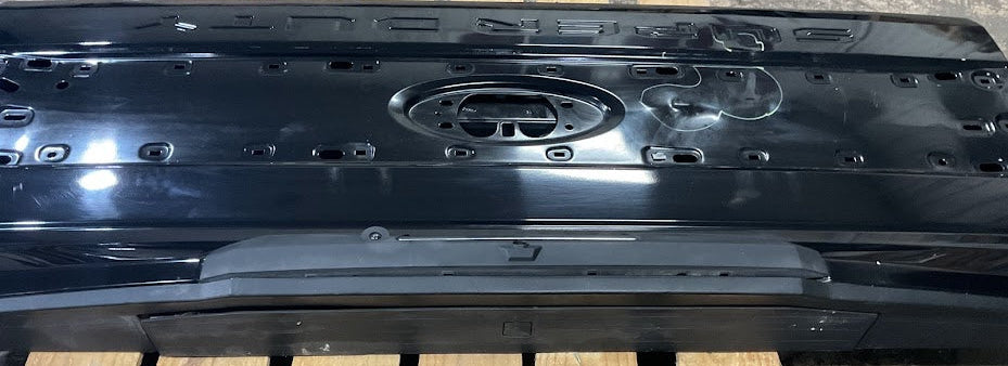 2017-2019 FORD F250 F350 F450 PLATINUM TAILGATE WITH STEP Agate Black Metallic