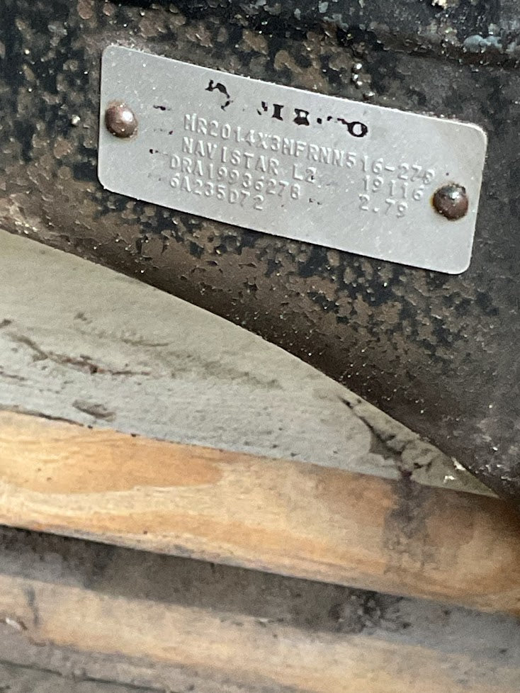 2020 international SEMI NAVISTAR L2 MERITOR rear axle and power divider 2.79 gear ratio