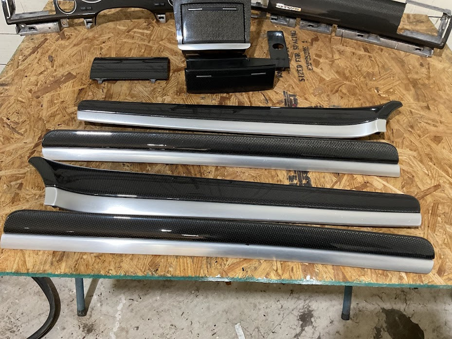 2007-2010 AUDI A8/S8 OEM CARBON FIBER TRIM COMPLETE