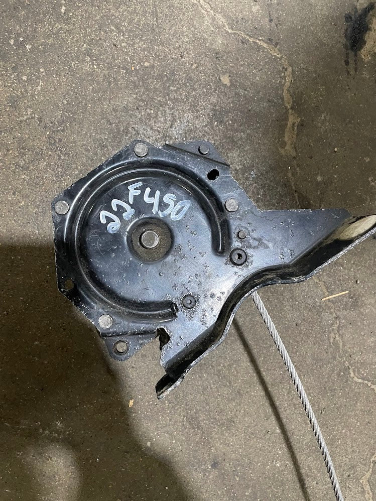 2017-2022 FORD F450 DUALLY SPARE TIRE WINCH/RETRACTOR ASSEMBLY W/ CABLE OEM