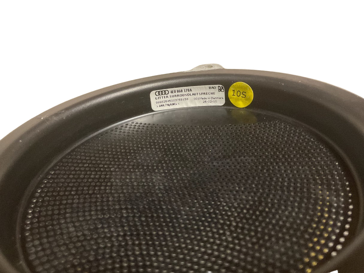 AUDI S8-A8 07-10 USED OEM Speaker Cover Bang & Olufsen P# 4E0 868 178A