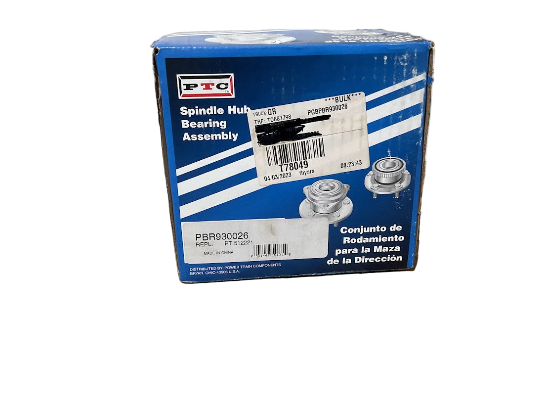 Wheel Bearing & Hub "Rear Wheel" Assembly P#BR930026
