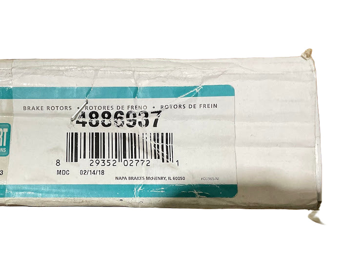 NAPA Premium Brake Rotor P#NB 4886937