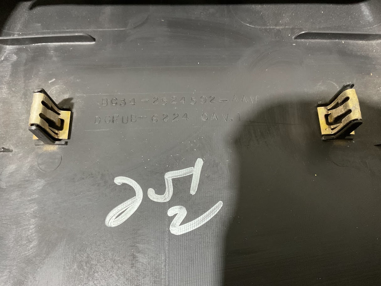 11-16 Ford F-250/F-550 Rear Center Seat Belt Trim Cover Black USED OEM P# BC34-2524592-AAW