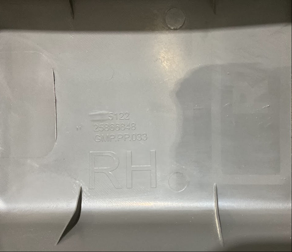 Chevrolet Express Driver Right RH Center Pillar Lower Trim Panel USED OEM P# 25866848