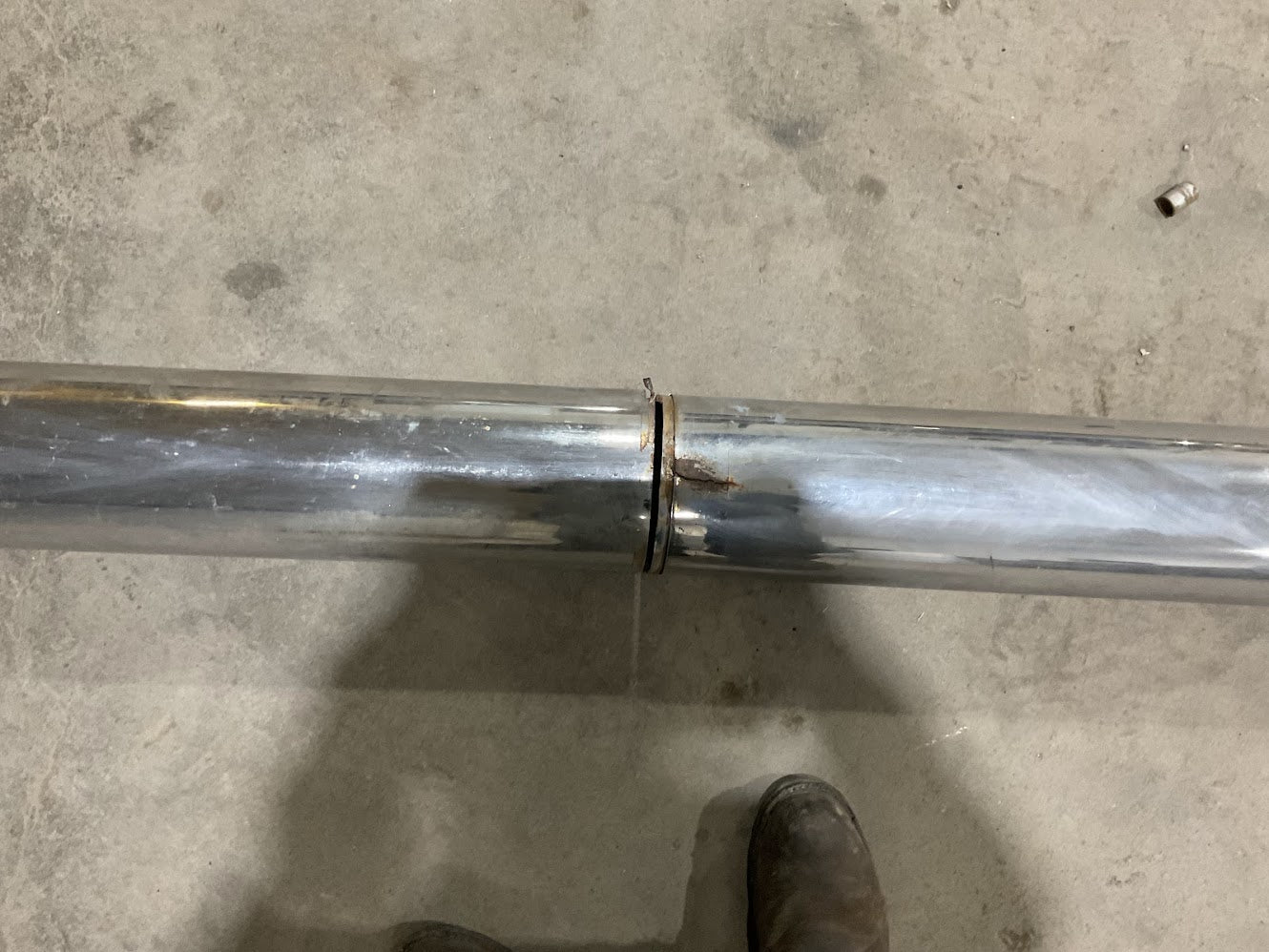 USED 11FT LONG X 6 INCH SEMI TRUCK FULL EXHAUST STACKS (BULL HORN)