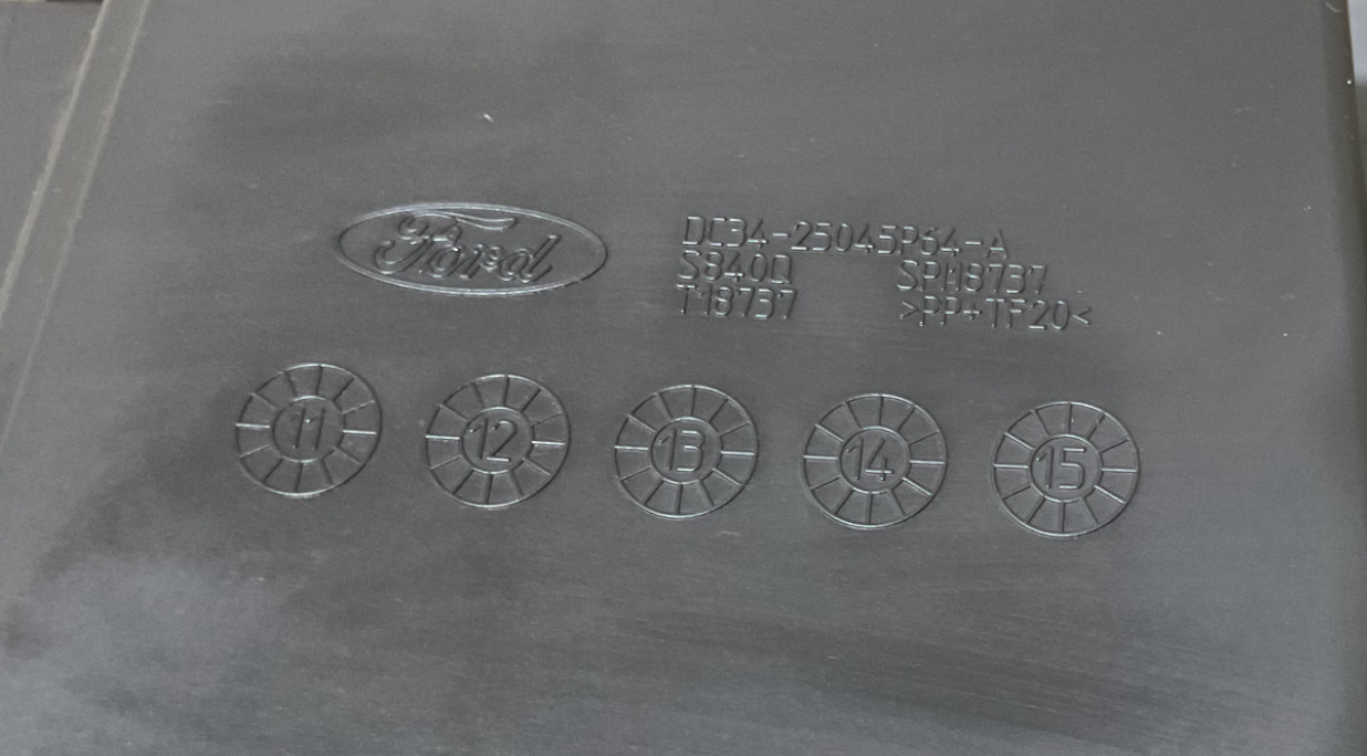 11-16 Ford F-250/350 Center, Dash Compartment Tray Panel W/ Speaker P#DC34-25045P64-A USED OEM