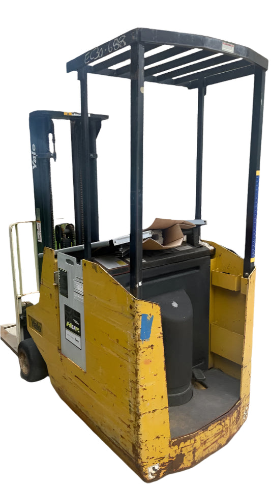 2003 YALE ESC30 ELECTRIC INDOOR STAND UP FORKLIFT 3000 LB LIFT CAPACITY 432 HRS