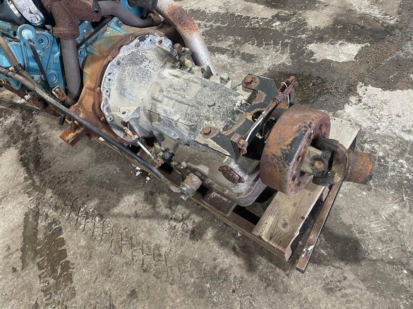 T444E 7.3 NAVISTAR ENGINE ASSEMBLY WITH ALLISON AT545 TRANSMISSION