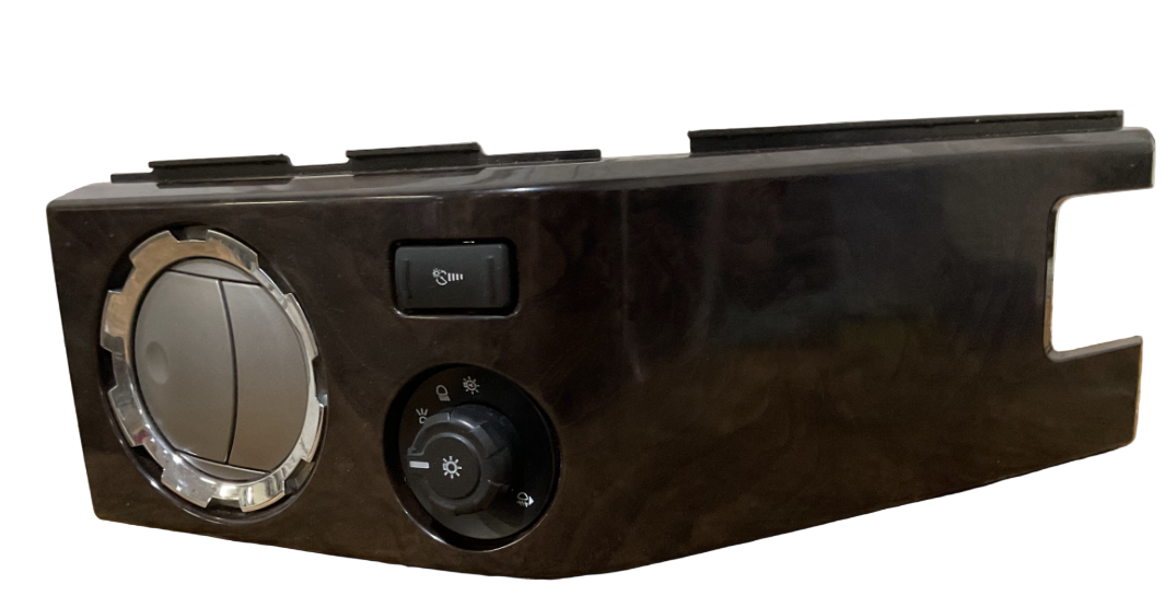 13-16 Ford F-250/350 Platinum Wood Grain Trim Dash Bezel Set W/ A/C Vents USED OEM