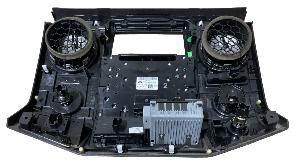 13-16 Ford F-250/350 Platinum Wood Grain Trim Dash Bezel Set W/ A/C Vents USED OEM