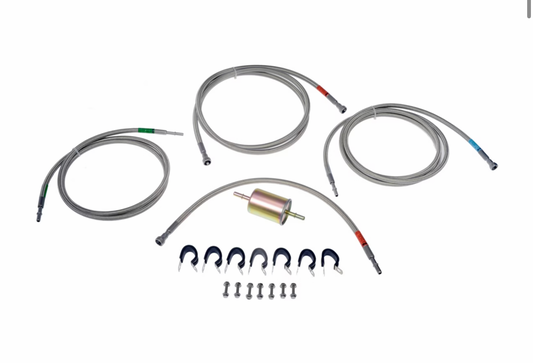 Dorman 819-840 Flexible Stainless Steel Braided Fuel Line Compatible with Select Chevrolet/GMC Models