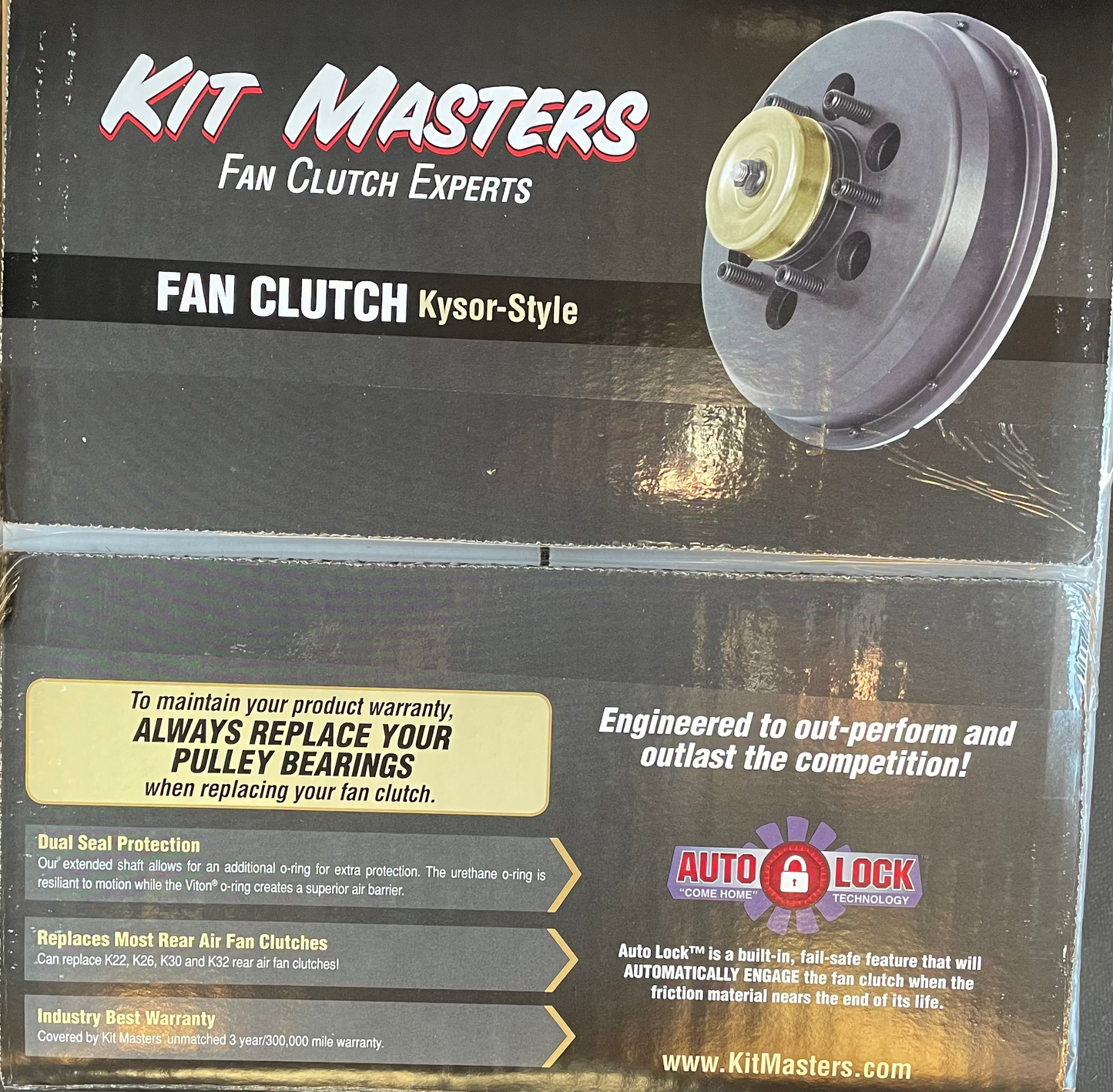 KIT MASTERS FAN CLUTCH PART#8901N REAR AIR 2.56" FAN PILOT (NEW)