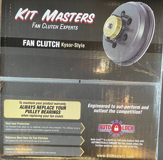 KIT MASTERS FAN CLUTCH PART#8901N REAR AIR 2.56" FAN PILOT (NEW)