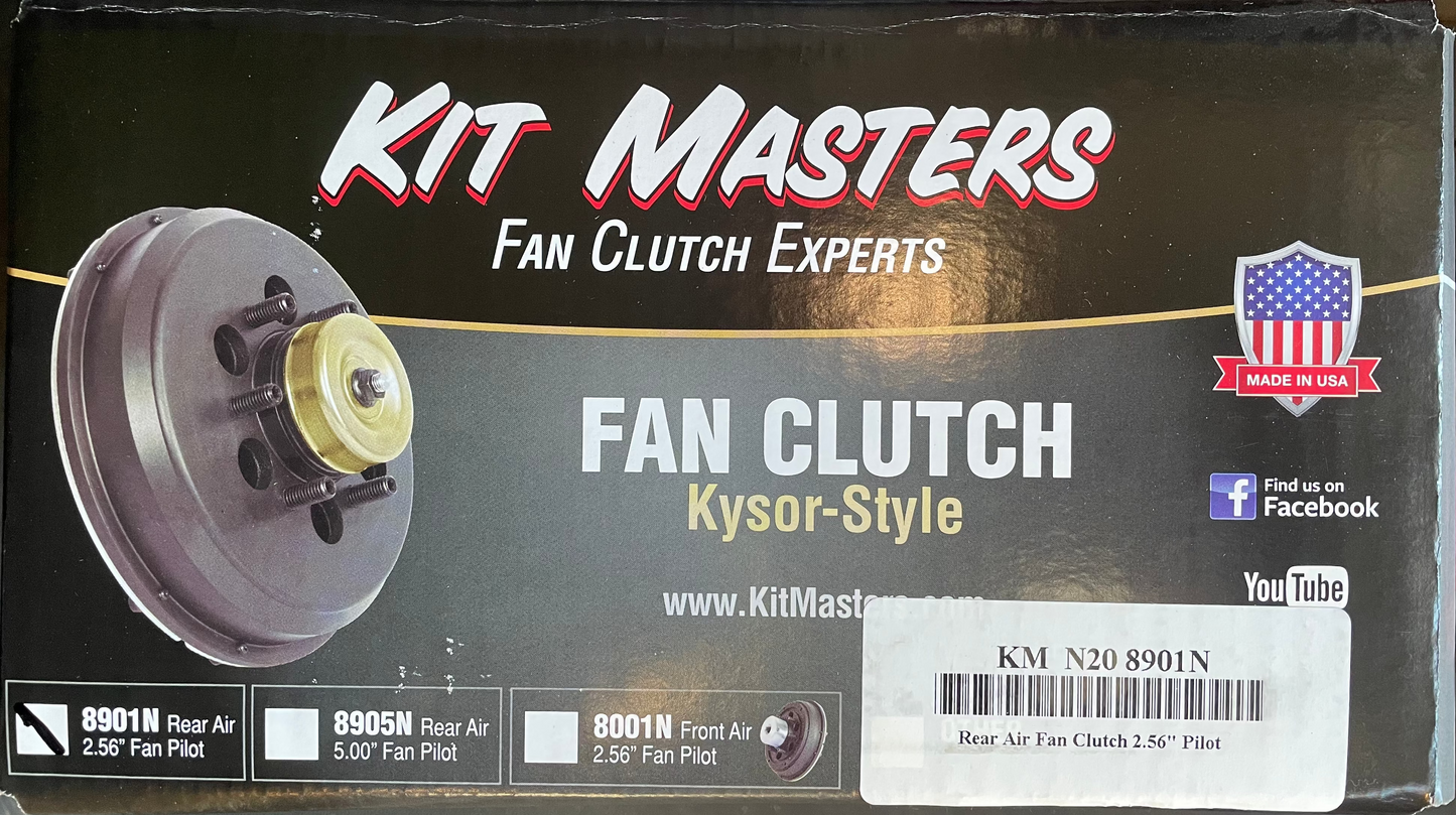 KIT MASTERS FAN CLUTCH PART#8901N REAR AIR 2.56" FAN PILOT (NEW)