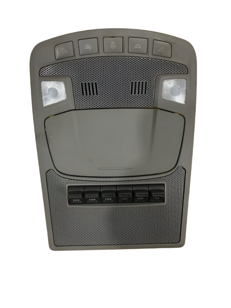 2017-2022 F250 F350 F450 F550 ROOF OVERHEAD CONSOLE, UPFITTER SWITCHES, GRAY