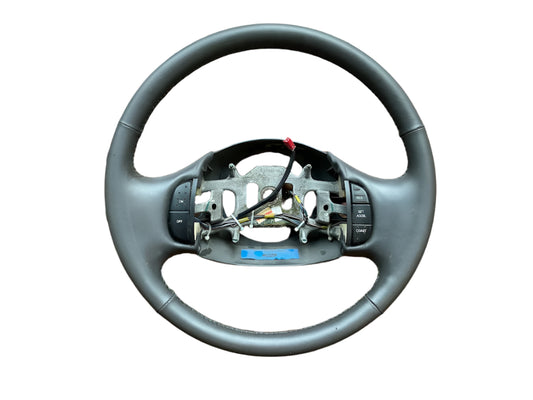99-2007 FORD F250 F350 F450 F550 STEERING WHEEL GREY LEATHER WRAPPED