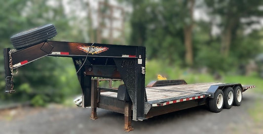 2017 H&H TRAILERS 26 ft gooseneck TILT trailer