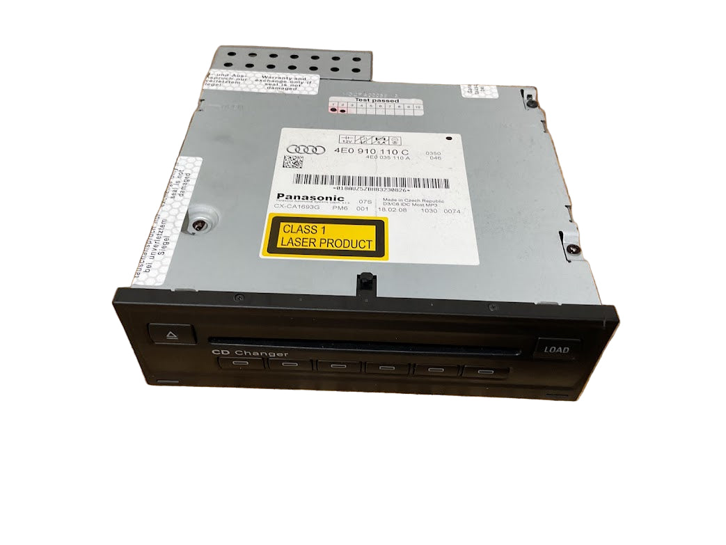 2004-2010 AUDI A8 S8 OEM CD CHANGER 4E0 910 110 C