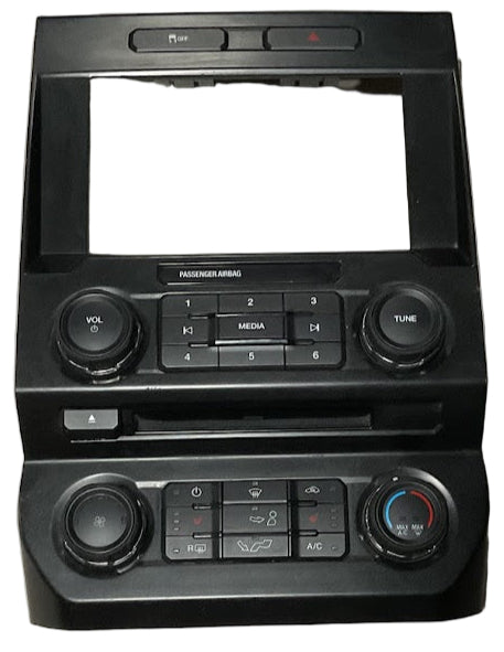 17-20 USED Ford F150 OEM 8" Touch Screen Climate Control with Heated Seat Bezel P#HL3T-18E243-CDC