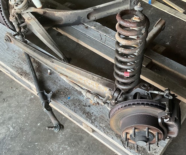 2005-2007 FORD F250 F350 2WD FRONT LEFT SUSPENSION KNEE ASSEMBLEY