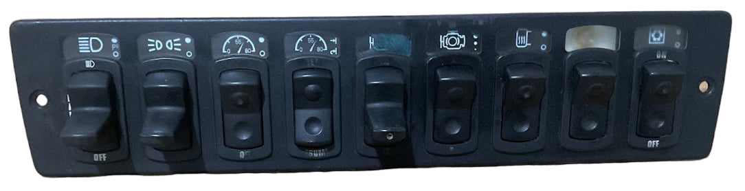 Kenworth T2000 Dashboard 9 Switch Control Panel OEM USED  S64-1004-9