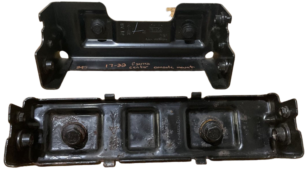 Ford F-Series 17-22 Center Console Bracket Mount With Bolts USED OEM P#FL3A-96625A80-A