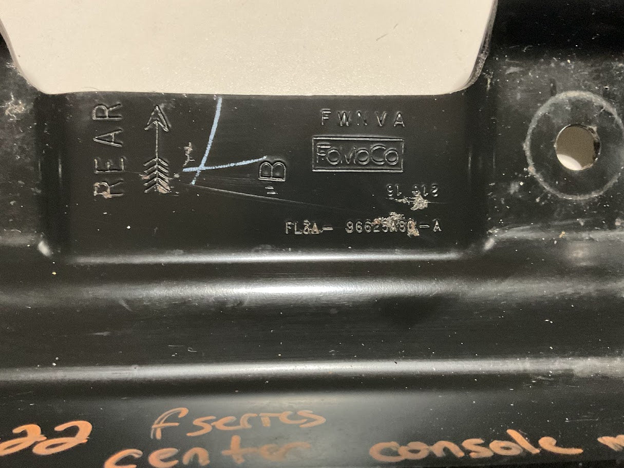 Ford F-Series 17-22 Center Console Bracket Mount With Bolts USED OEM P#FL3A-96625A80-A