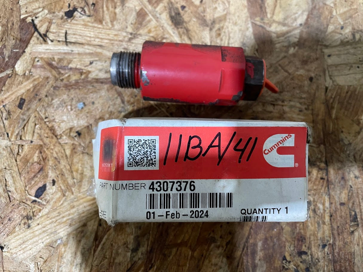 CUMMINS FUEL PRESSURE RELIF VALVE PART#4307376