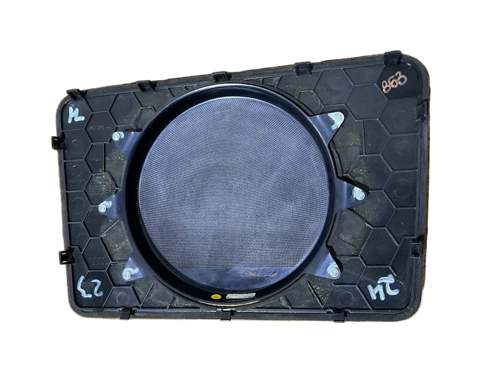 07-10 AUDI D3  A8 S8 Rear BANG & OLUFSEN Subwoofer Cover Trim P#4E0868401