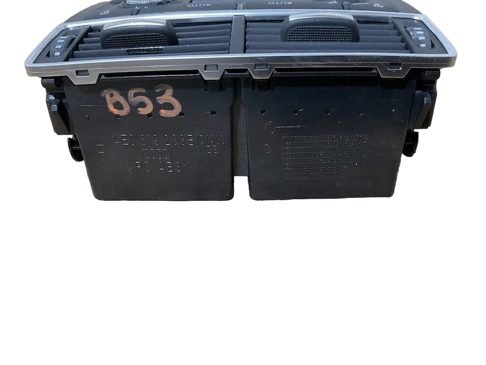 04-10 Audi A8 S8 Rear AC Climate Temperature Control Unit P#4E0 819 203B/D(ALU)