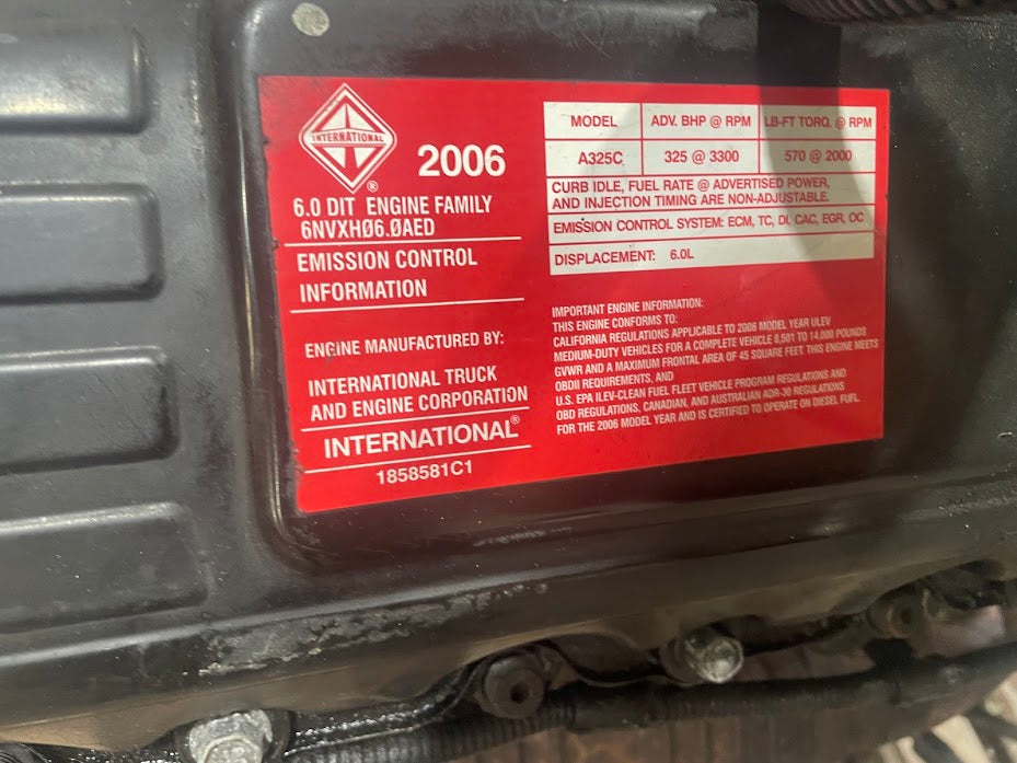 2004-2007 FORD 6.0 POWERSTROKE DIESEL ENGINE (STUDDED)