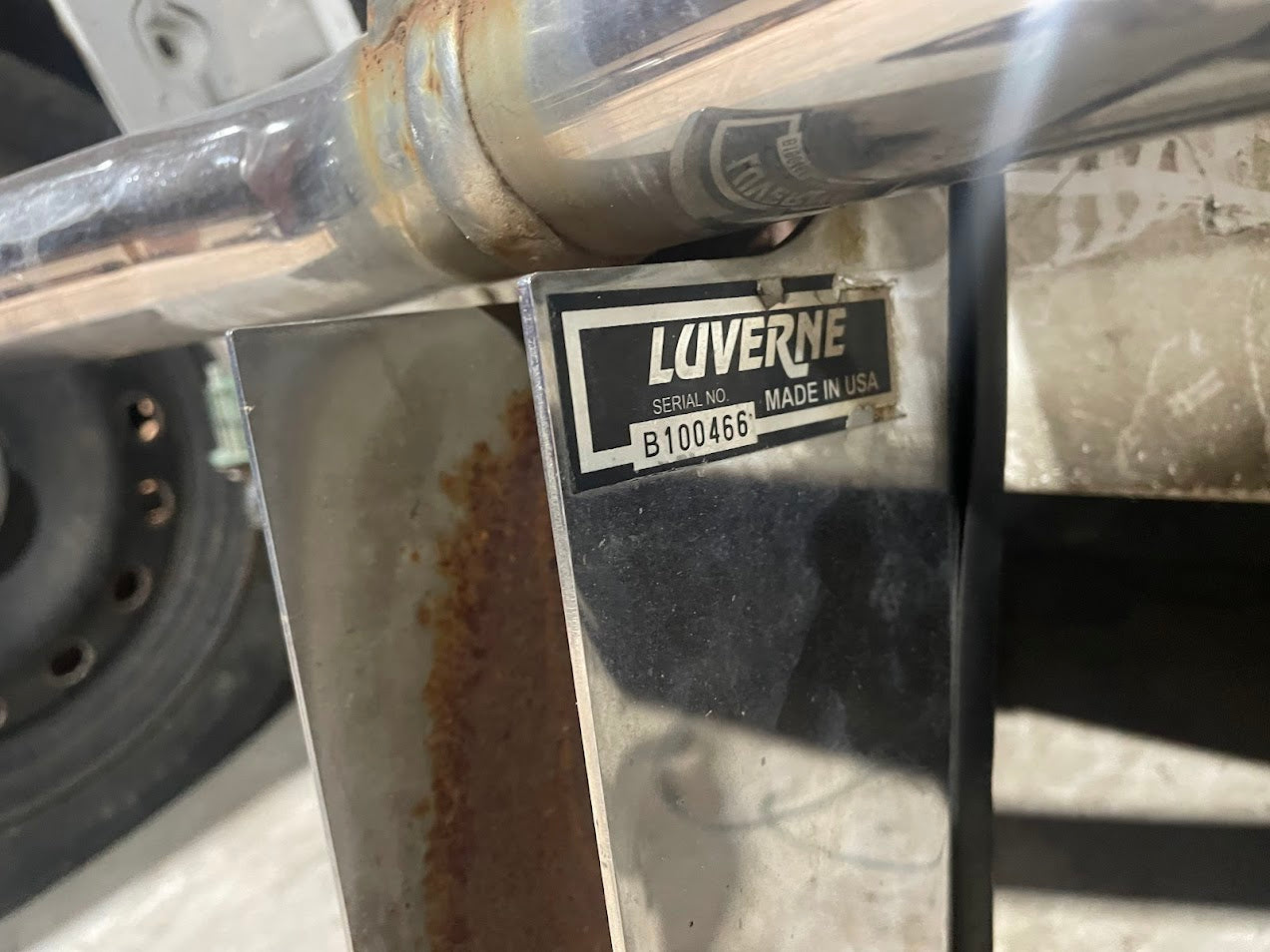 Luverne Chrome Steel 2" Tubular Grille Guard, 1999-2007 Ford F250 F350 F450 F550 PUSH BUMPER USED