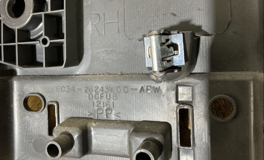 11-16 Ford F-250/F-550 Rear Grab Handle B-Pillar Trim RH Right Passenger  USED OEM P# BC34-26243W00-ARW