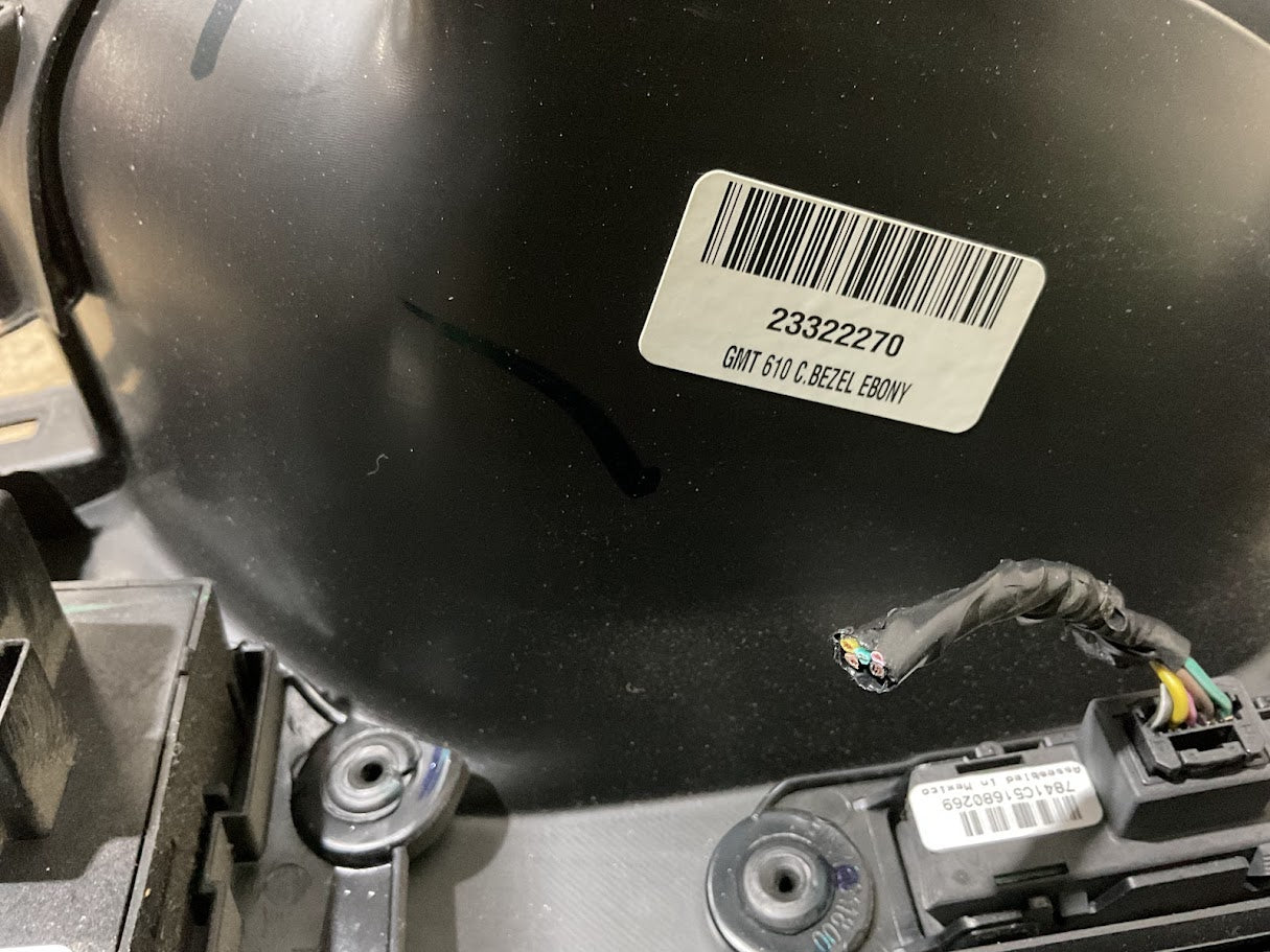 08-24 Chevrolet Express & GMC Savana Van Dash Speedometer Instrument Cluster Panel Bezel Black USED OEM P#23322270