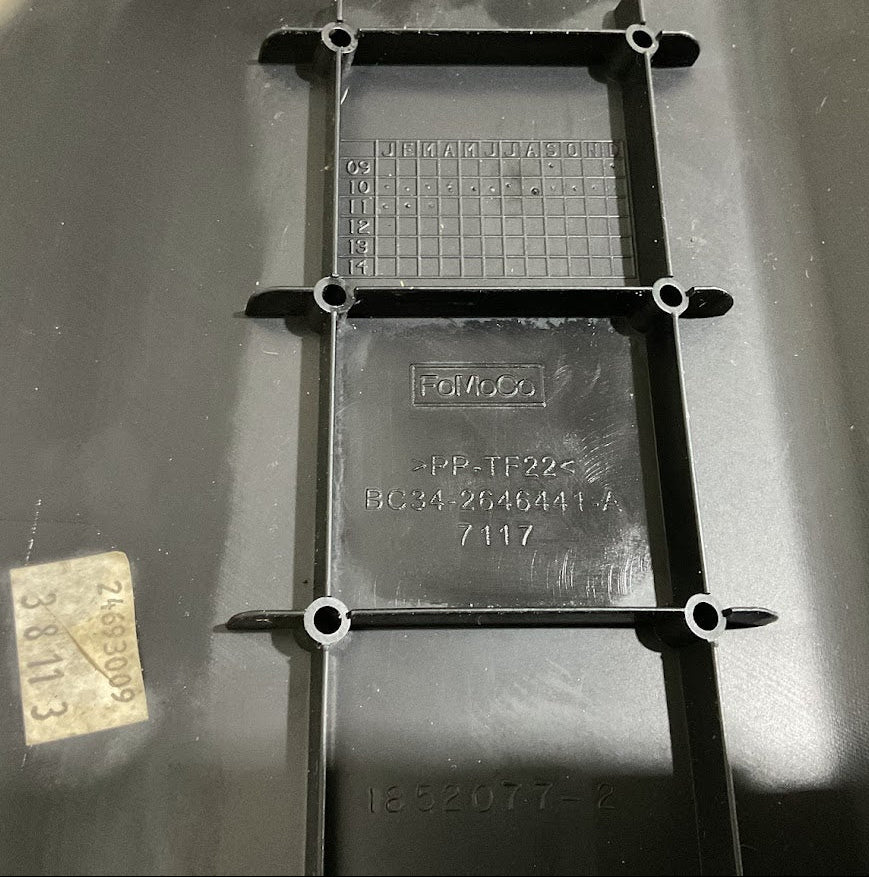 11-16 Ford F-250/ F-350 Crew Rear Floor Under Back Seat Compartment USED OEM Slightly Cracked  P#BC34-2646441-A 7117