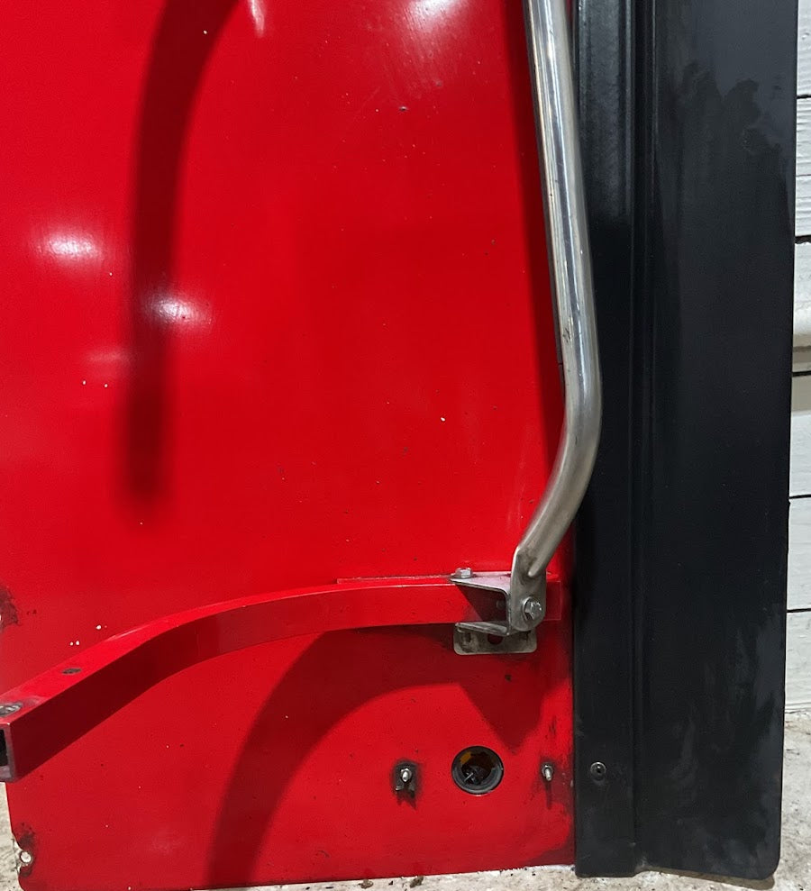 2003-2023 FreightLiner Coronado Glider Right Passenger Exterior Lower Fairing Red W/Light  & Handle
