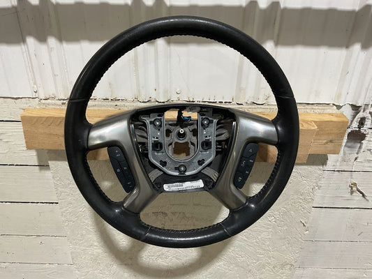 GM Ebony Steering Wheel (25849482) Leather w/ Cruise | Express / Savana 2008–2020 | OEM Used