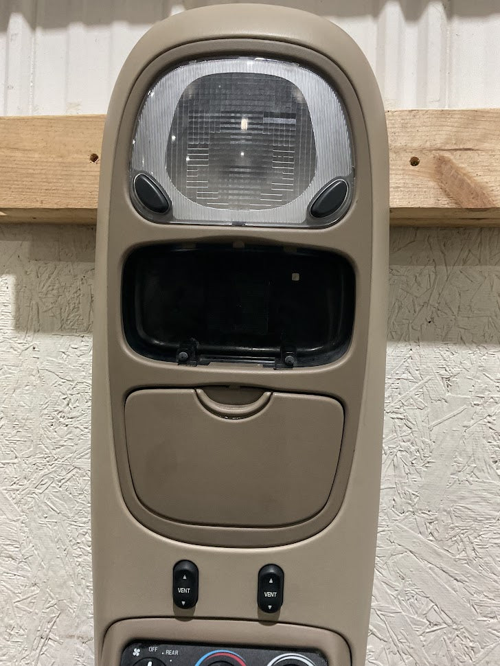 2005 Ford Excursion Overhead Console OEM w/ Compass Display & Driver Info Center – Map Lights Work