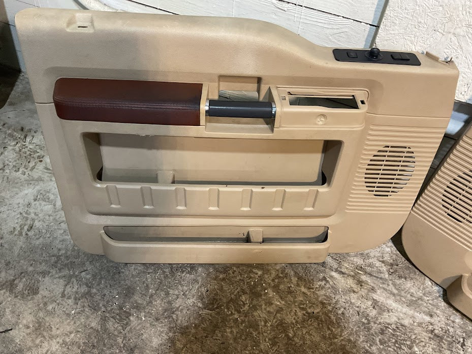 2011–2016 Ford F250 F350 F450 F550 King Ranch Door Panel Set (4) OEM Front & Rear