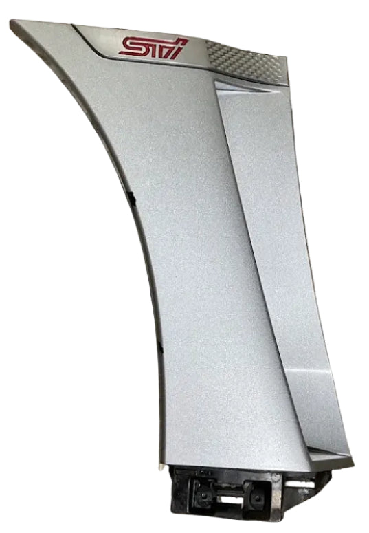 2015-2021 Subaru WRX STI LH Driver Fender Garnish Panel Silver USED P# 91112VA110##