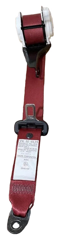 2015-2021 Subaru WRX STI Left Rear Seat Belt Red P# TK-AH0-ES155 USED OEM