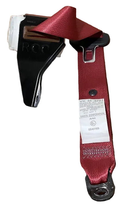 2015-2021 Subaru WRX STI Right Rear Seat Belt Red P# TK-AH0-ES155 USED OEM