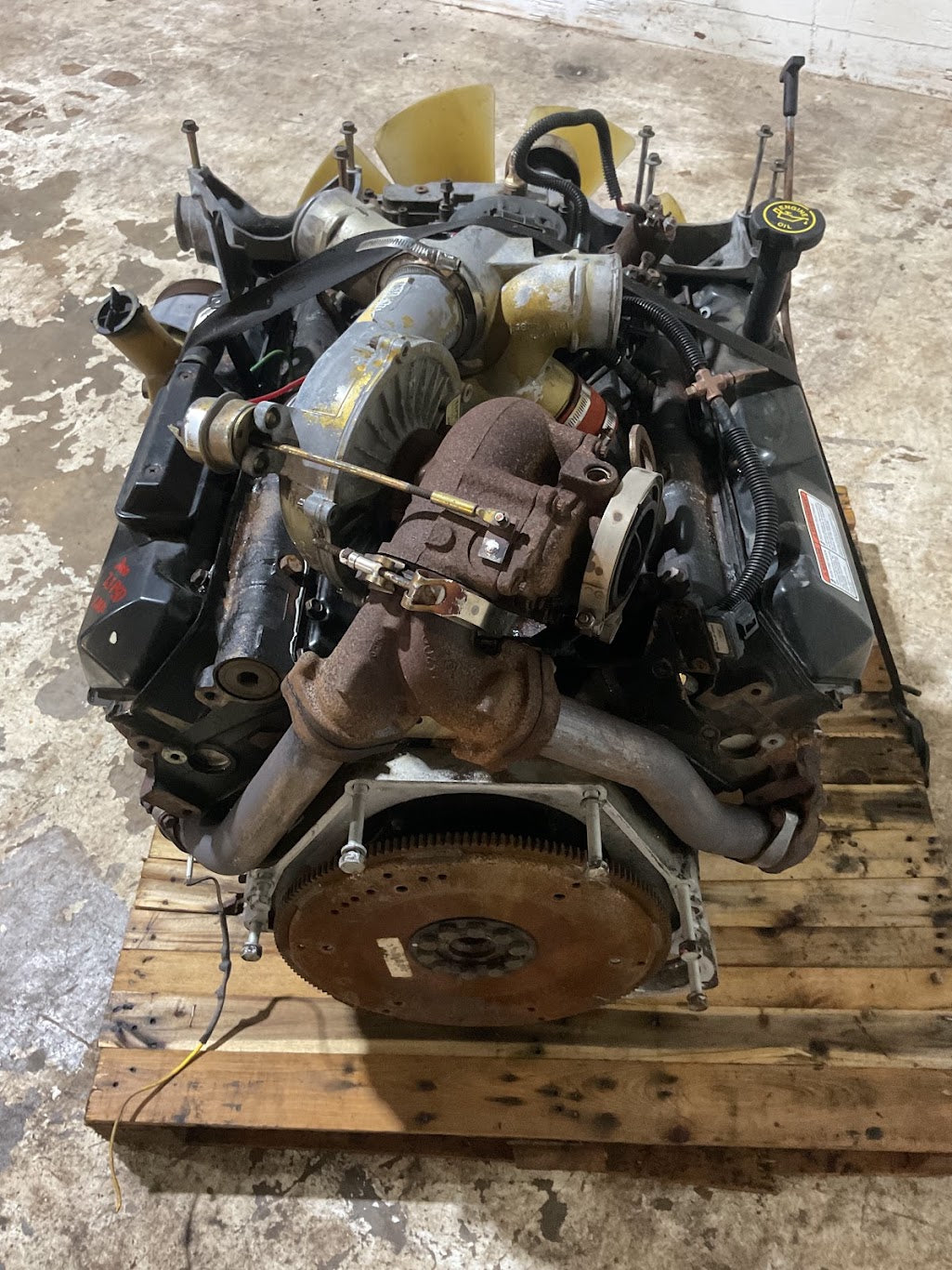 99-2003 7.3 POWERSTROKE DIESEL COMPLETE ENGINE ASSEMBLY 125k miles