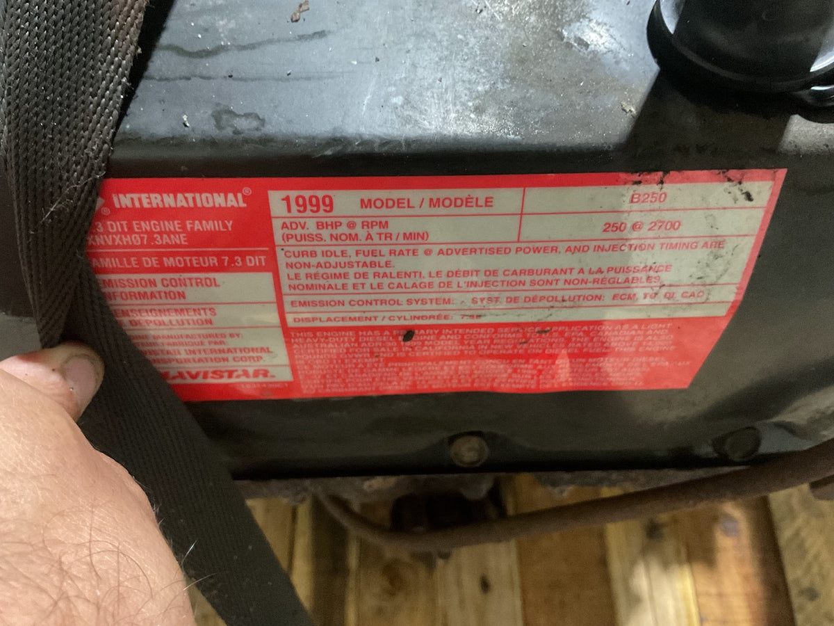 99-2003 7.3 POWERSTROKE DIESEL COMPLETE ENGINE ASSEMBLY 125k miles