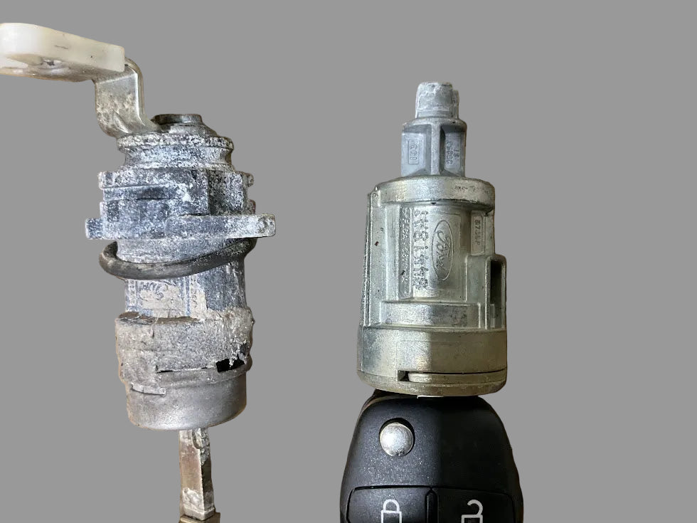 17-22 f250-f550 key ignition set with tumbler (2 blades)