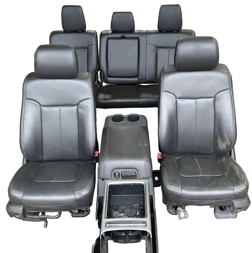 11-16 Ford F250-F550 Crew Cab Leather Seats Heated & Cooled